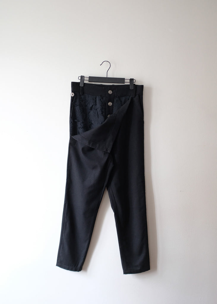 Black pants with flap - Private Sales 25