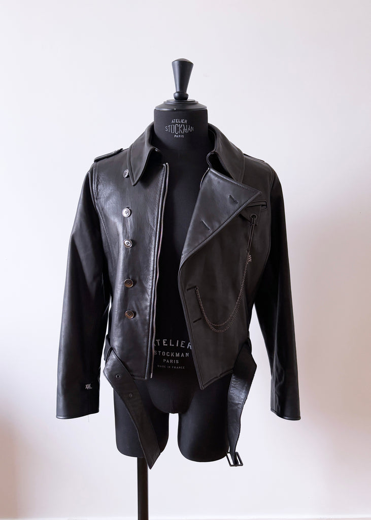 Alexandrina_ black leather jacket - Private Sales 25