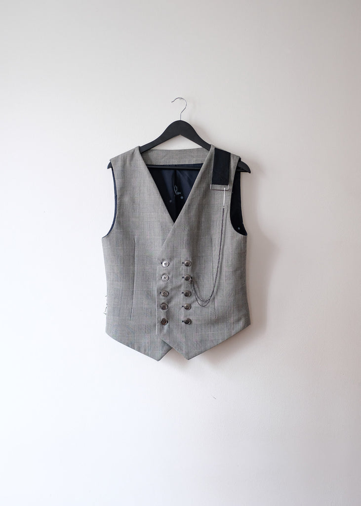 Grey checked jacket with chain - Private Sales 25