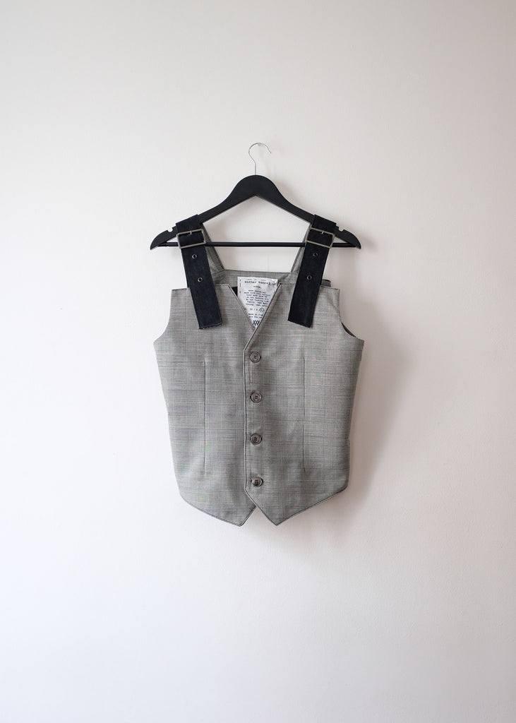 Grey vest with denim strap - Private Sales 25