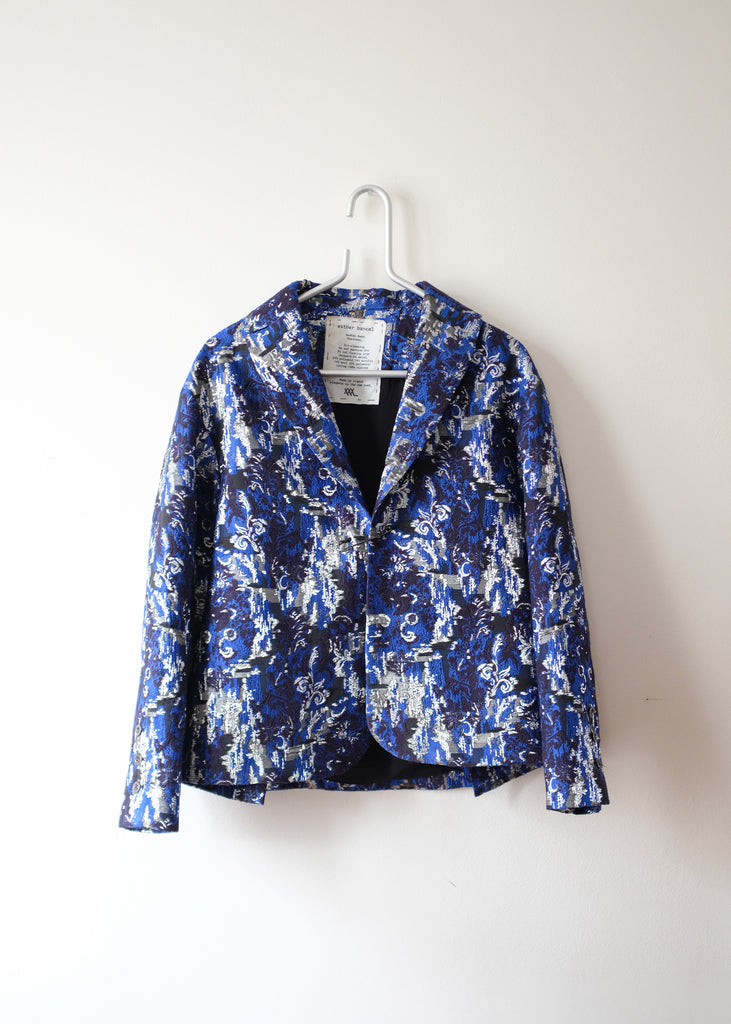 Blue Jacquard jacket - Private Sales 25